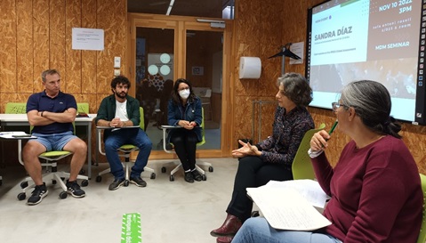 Sandra Diaz a l'ICTA-UAB